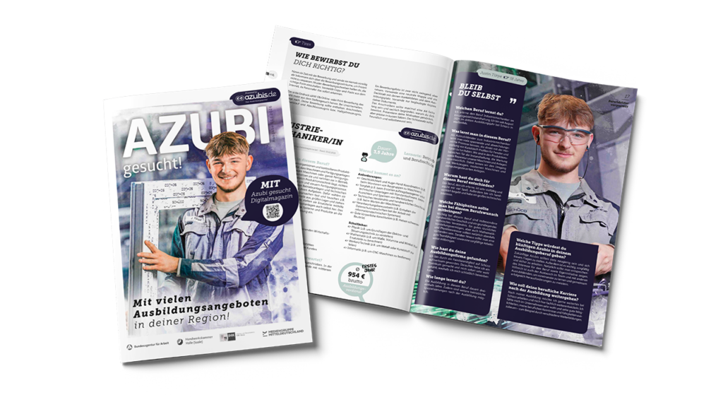 Magazin Mockups von dem Magazin Azubi