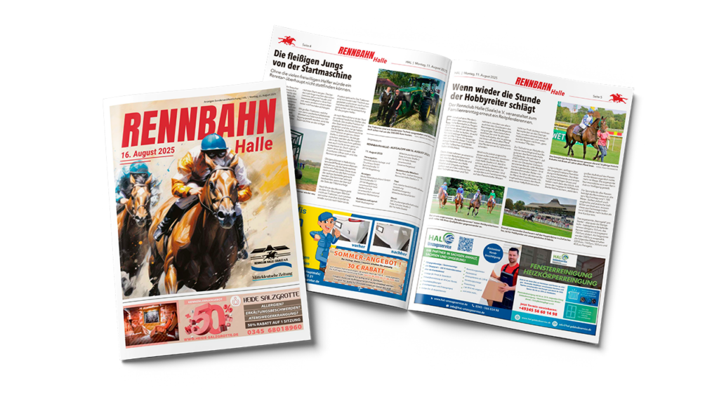 Magazin Mockups von dem Magazin Rennbahn